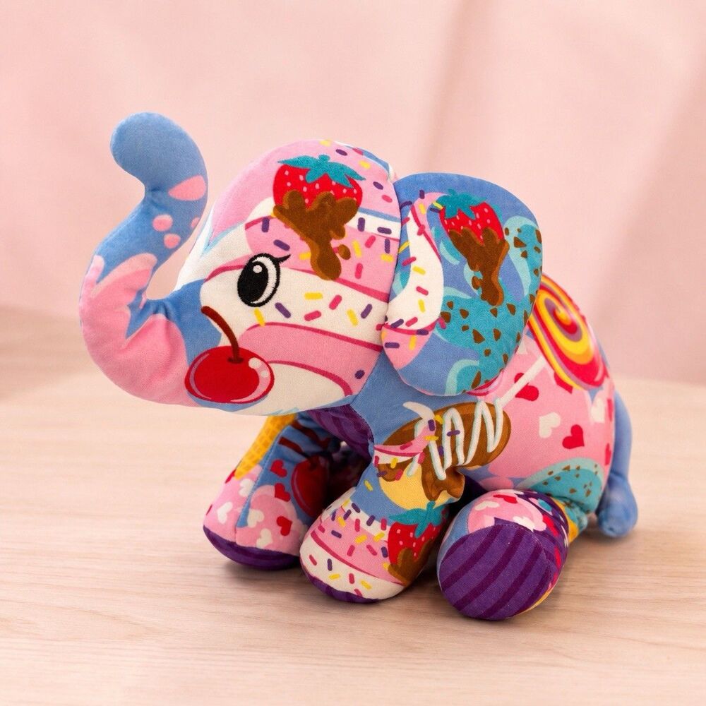 Pop Art Soft Sweetie Mammoth Elephant 16” Candy Weighted Plush Cepia